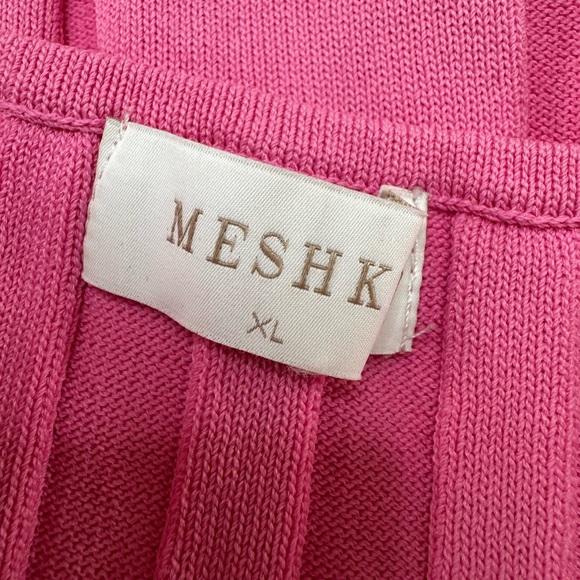 Meshki Koa Halter Knit Mini Dress in Bubblegum Pink size XL - Picture 9 of 10